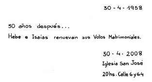 50 aniversario de los t&iacute;os Hebe e Isaias