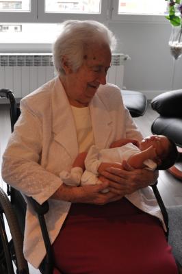 La bisabuela con Maialen